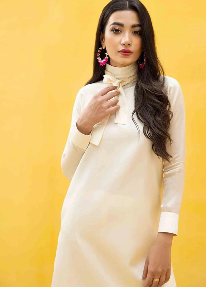 Hana Luxury Pret Embroidered Organza 2 Piece Dress Pearl of wisdom-RAS-006