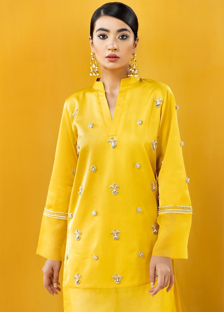 Hana Embroidered Organza Stitched 2 Piece Suit Aurora