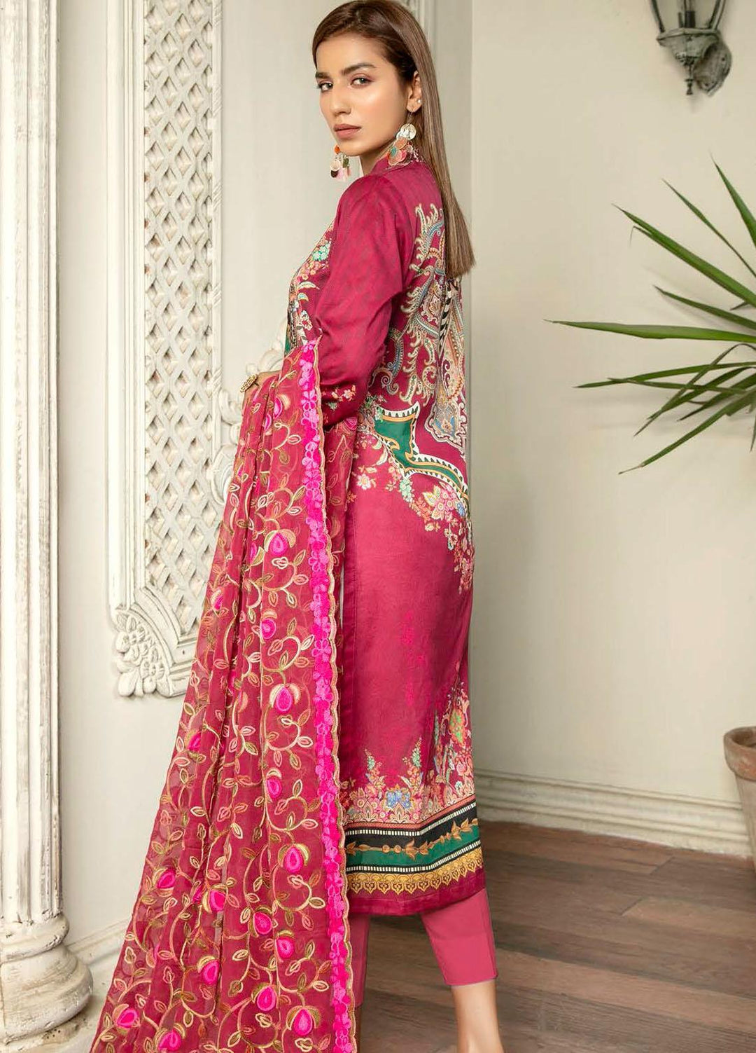 Hania by Zebaish Embroidered Lawn Suits Unstitched 3 Piece ZSH21HN D-06 - Summer Collection