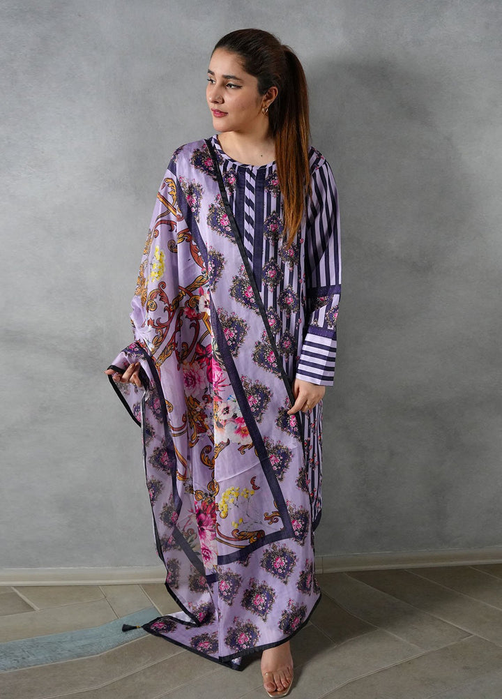 Heritage Hues by Grape Drape Pret Printed Crepe Lawn 3 Piece Suit Elara