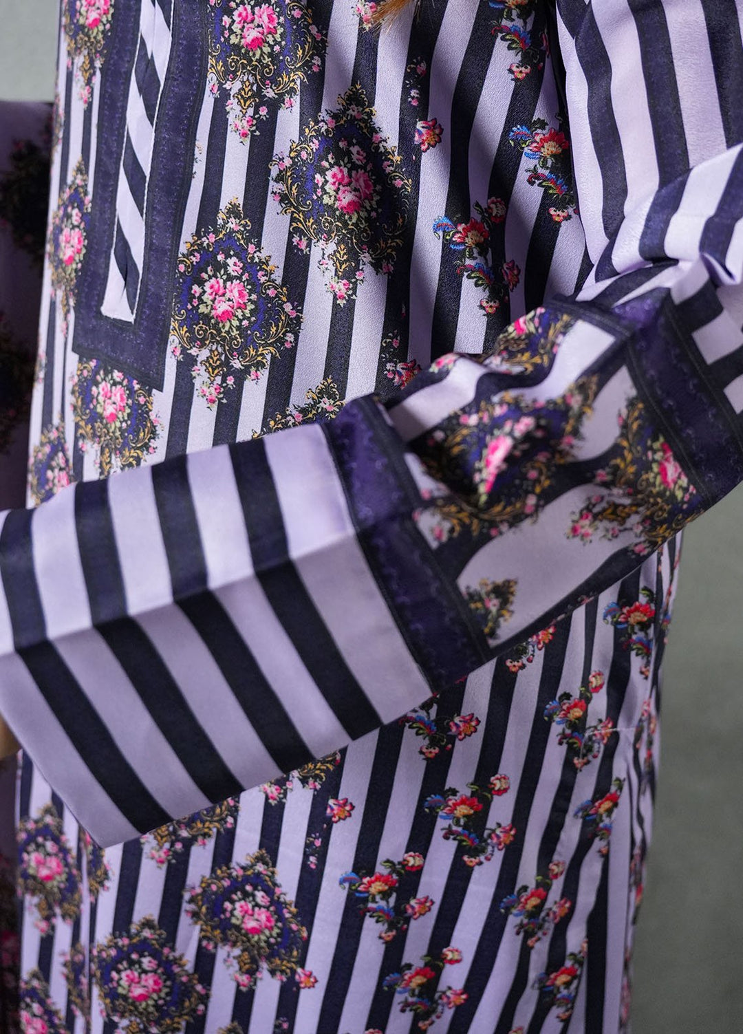 Heritage Hues by Grape Drape Pret Printed Crepe Lawn 3 Piece Suit Elara