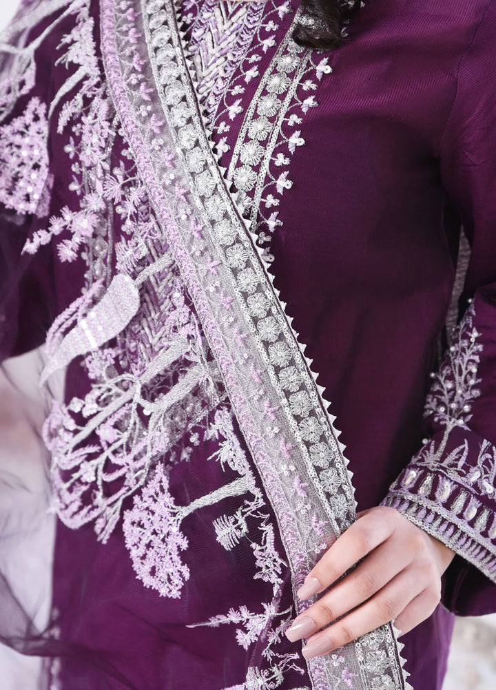 Haseen By Ayat Pret Embroidered Cotton Silk 3 Piece Suit Zeenat