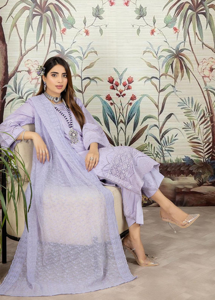 Haseen By Noorma Kaamal Embroidered Chikankari Lawn Suits Unstitched 3 Piece NK23H NK-C2-04 - Luxury Collection