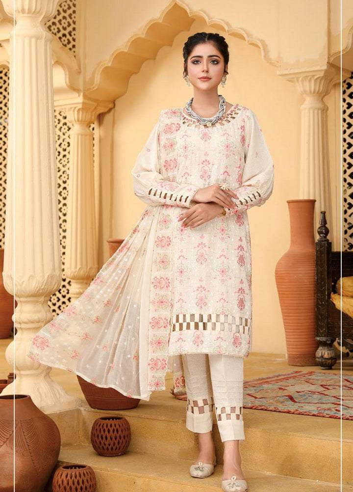 Hayaa by Humdum Embroidered Karandi Suits Unstitched 3 Piece HD22HY D-06 - Winter Collection