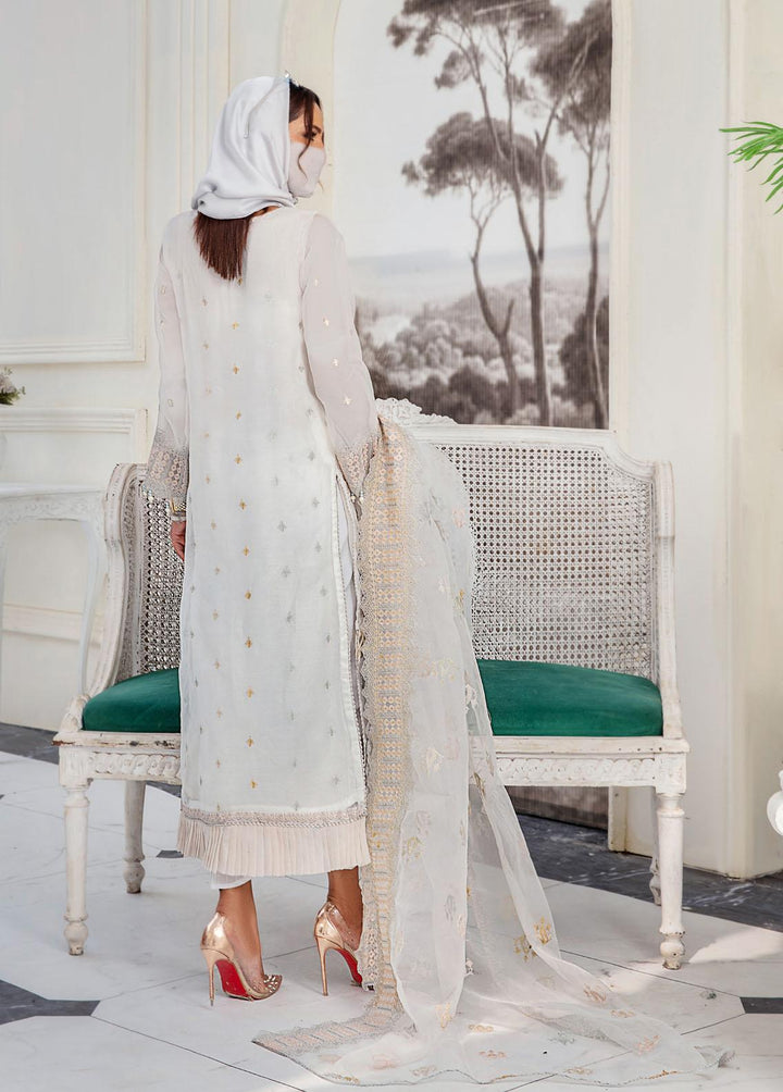 Hazel By Humdum Embroidered Organza Suits Unstitched 4 Piece HD22HO DE-02 - Luxury Collection