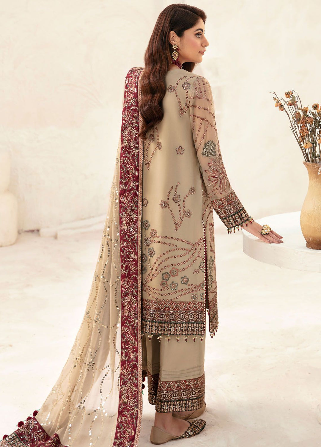 Heer By Alizeh Embroidered Chiffon Suit Unstitched 3 Piece AFB24HF 02-Aysun - Luxury Formal Collection