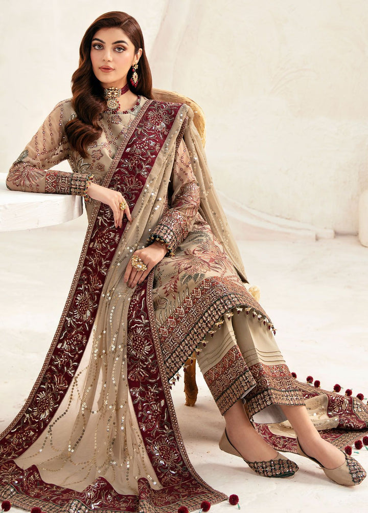 Heer By Alizeh Embroidered Chiffon Suit Unstitched 3 Piece AFB24HF 02-Aysun - Luxury Formal Collection