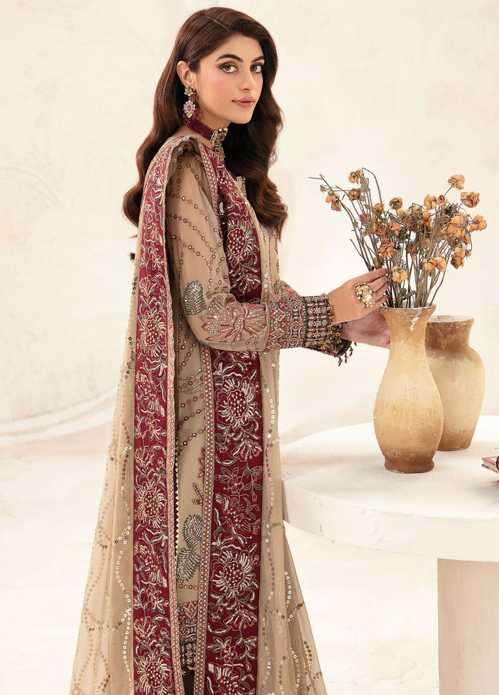 Heer By Alizeh Embroidered Chiffon Suit Unstitched 3 Piece AFB24HF 02-Aysun - Luxury Formal Collection