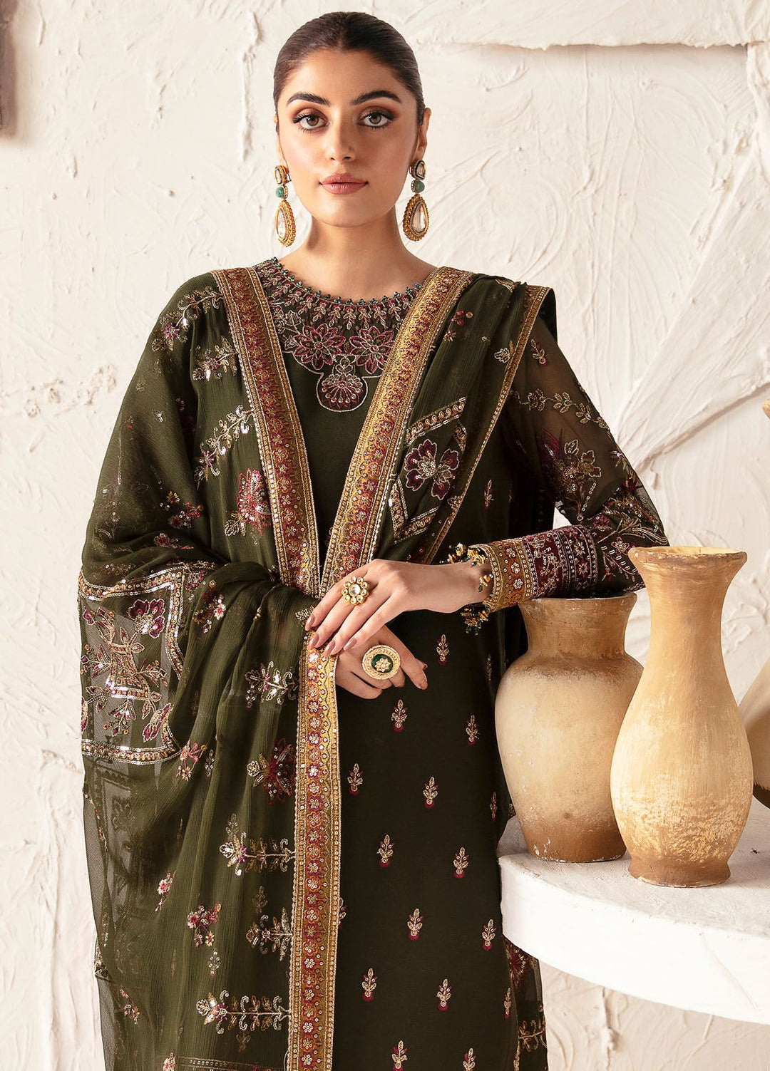 Heer By Alizeh Embroidered Chiffon Suit Unstitched 3 Piece AFB24HF 05-Kanza - Luxury Formal Collection