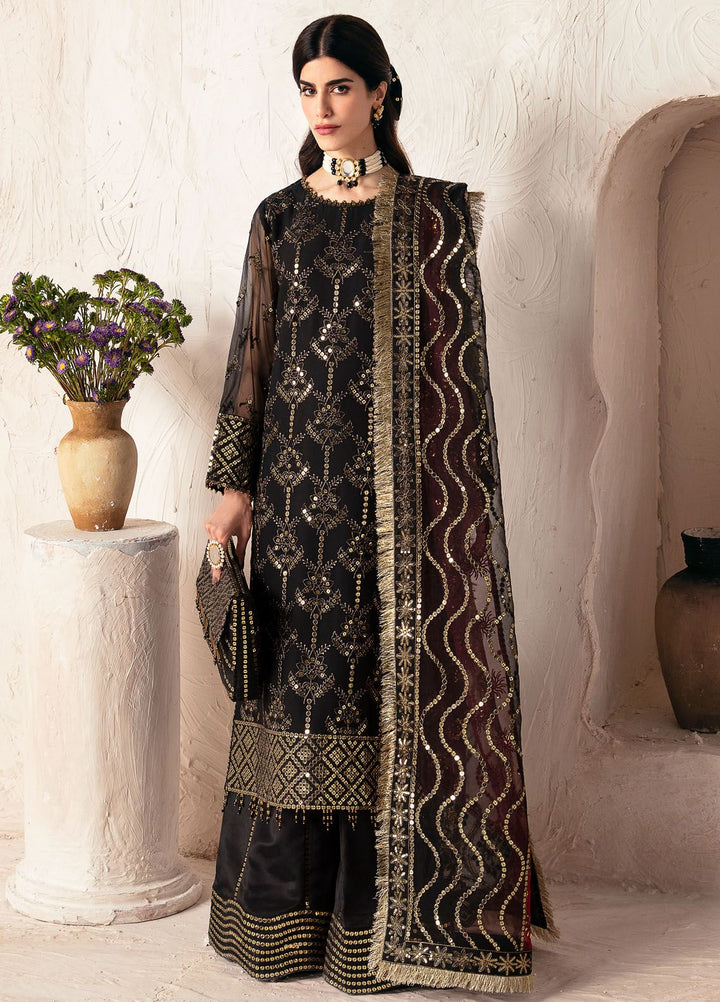 Heer By Alizeh Embroidered Chiffon Suit Unstitched 3 Piece AFB24HF 08-Sajal - Luxury Formal Collection
