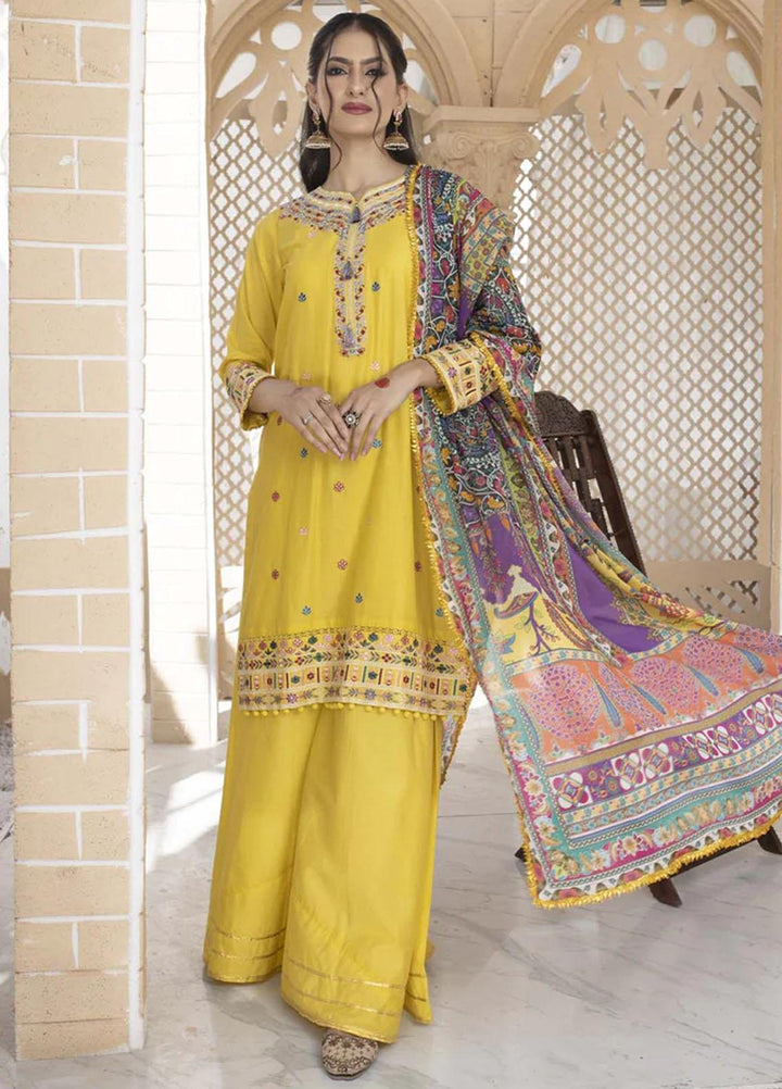 Heer By Belle Embroidered Lawn Suits Unstitched 3 Piece BL23HM Ghazala - Summer Collection