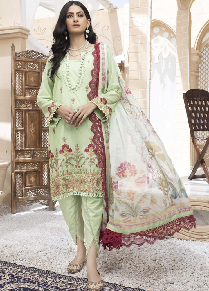 Heer By Belle Embroidered Lawn Suits Unstitched 3 Piece BL23HM Zareena - Summer Collection