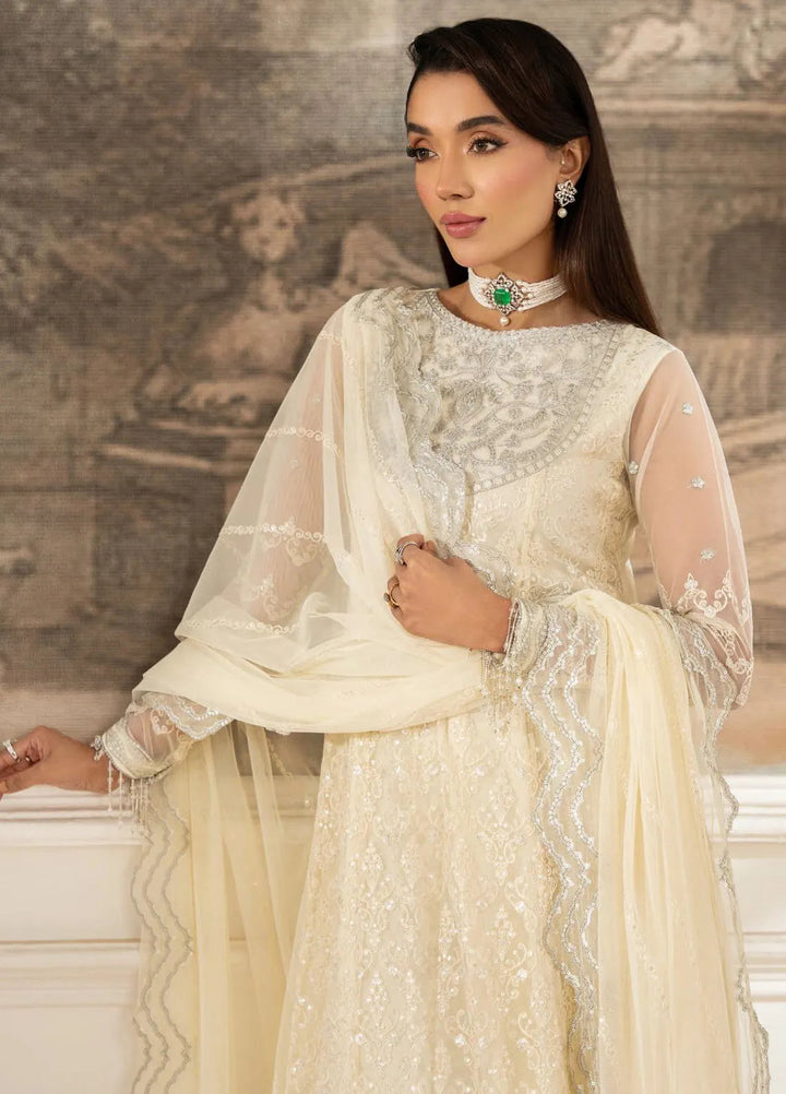 Heer by Zarif Embroidered Net Suit Pret 3 Piece ZR25UF Z-03 Ayda - Formals Collection