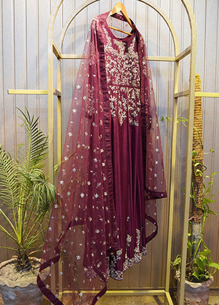 Uzman Yasen Silk Luxury Pret 2 Piece Dress REESHAM