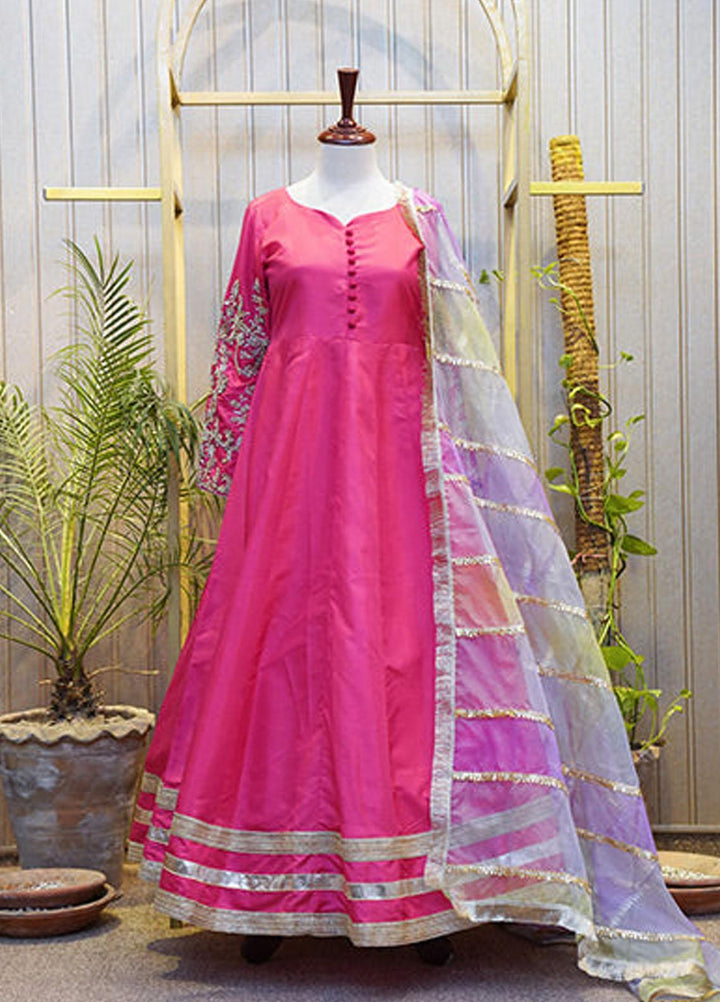 Uzman Yasen Silk Luxury Pret 3 Piece Dress LALEE