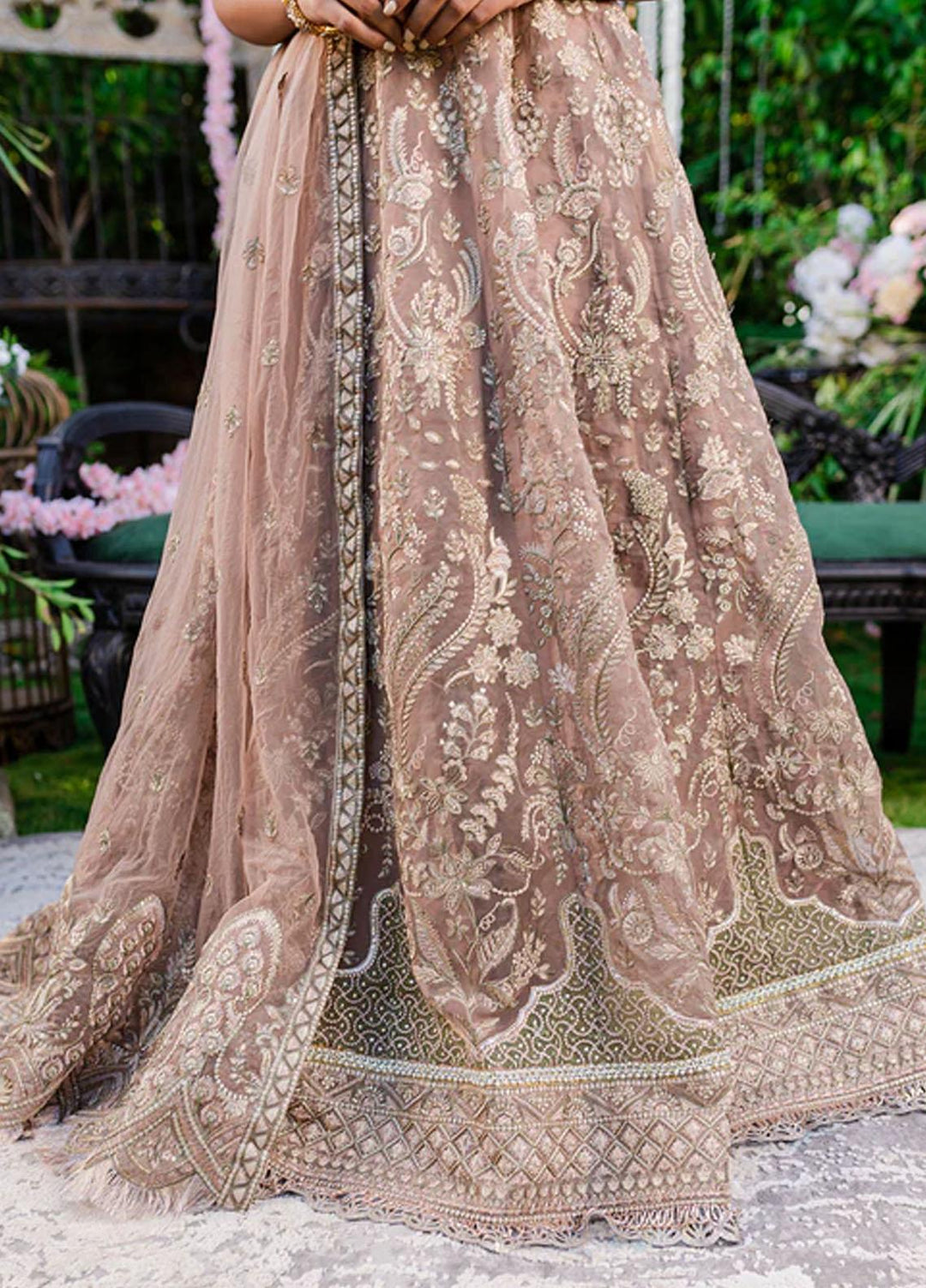 Heeriye By Izel Embroidered Organza Suits Unstitched 4 Piece IZL23HR HF-1061 Madno - Festive Collection