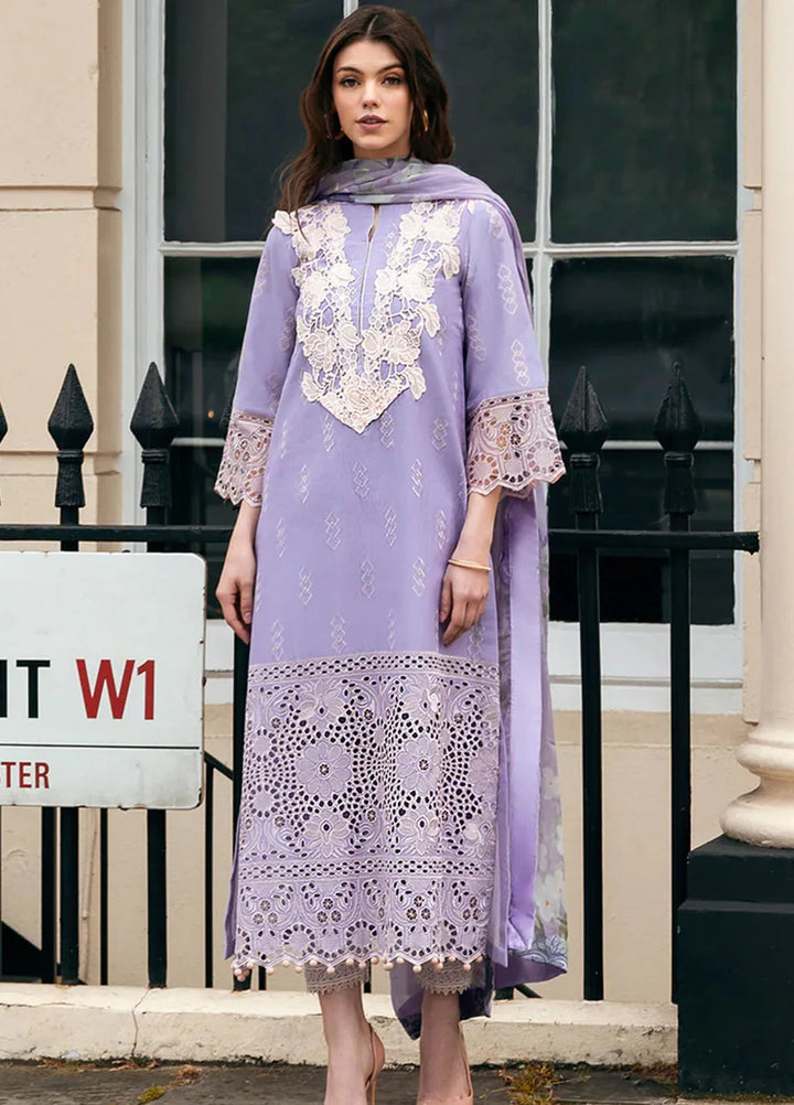 Hemline Odyssey By Mushq Embroidered Lawn Suit Unstitched 3 Piece MQ24H Bloom Boulevard - Summer Collection