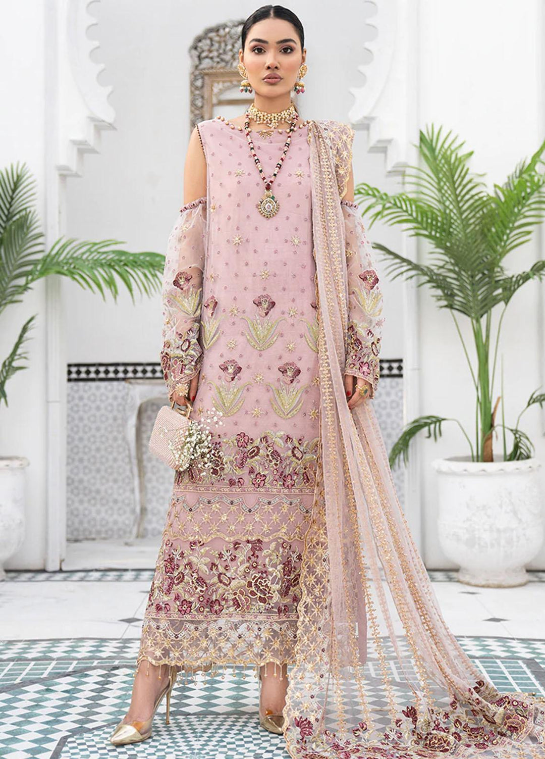 HemStitch Luxury Pret  Net 3 Piece Suit HST22LF HL02 HIRAL
