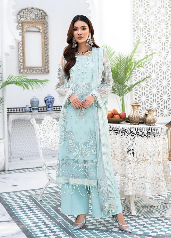 HemStitch Luxury Pret  Net 3 Piece Suit HST22LF HL06 ESHAL