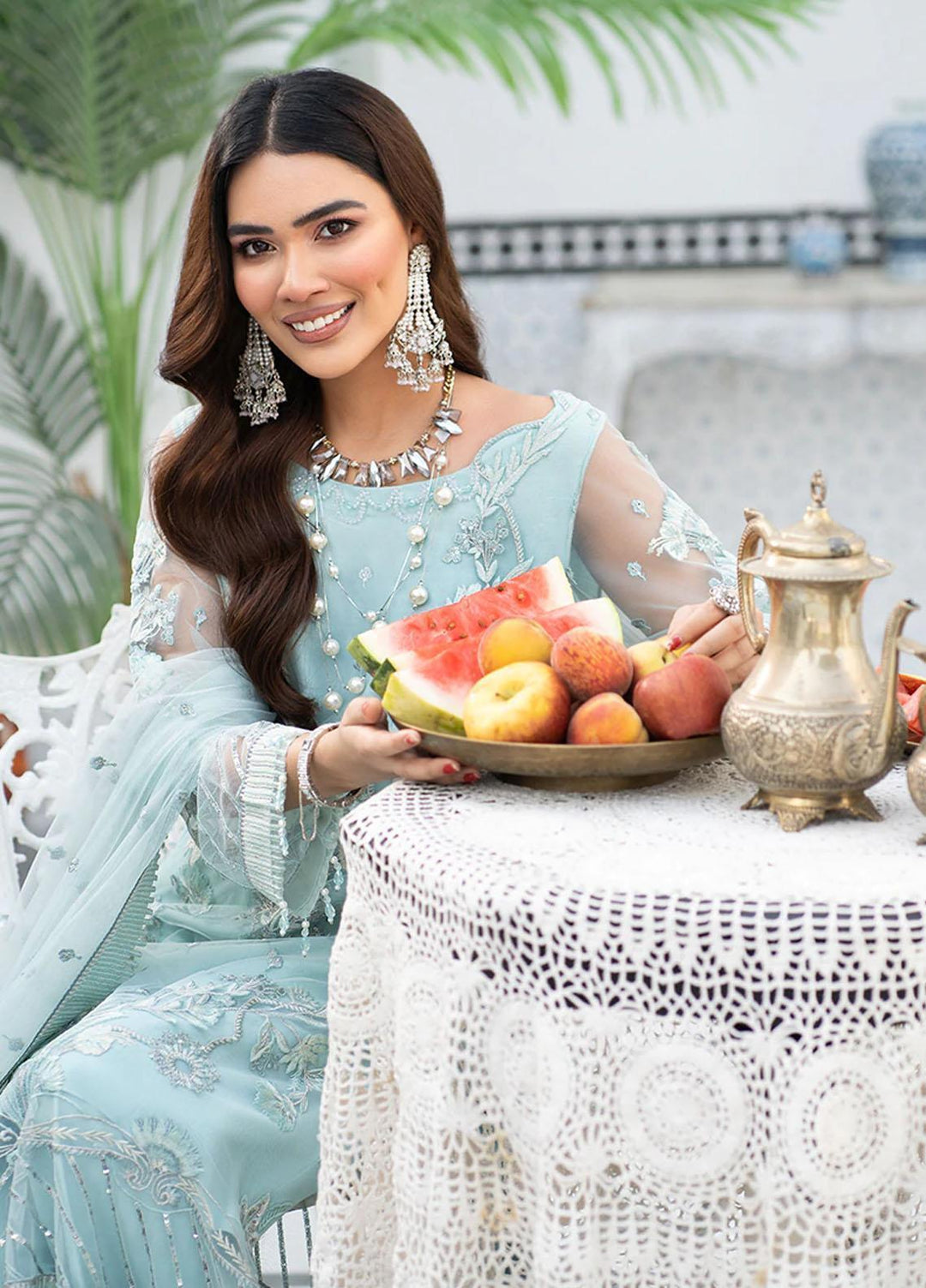 HemStitch Luxury Pret  Net 3 Piece Suit HST22LF HL06 ESHAL