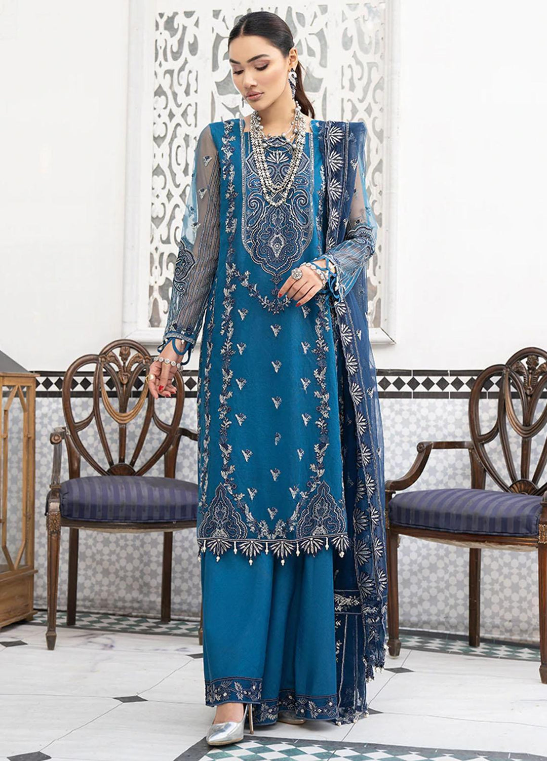 HemStitch Luxury Pret  Net 3 Piece Suit HST22LF HL08 WINHA