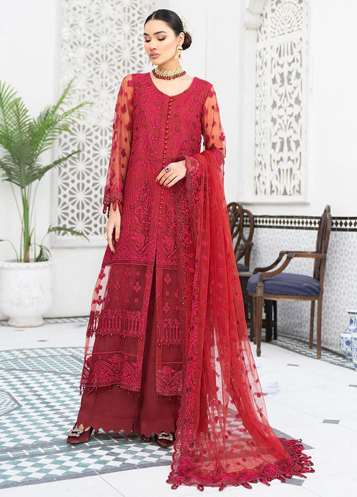HemStitch Luxury Pret  Net 3 Piece Suit HST22LF HL09 ZARISH