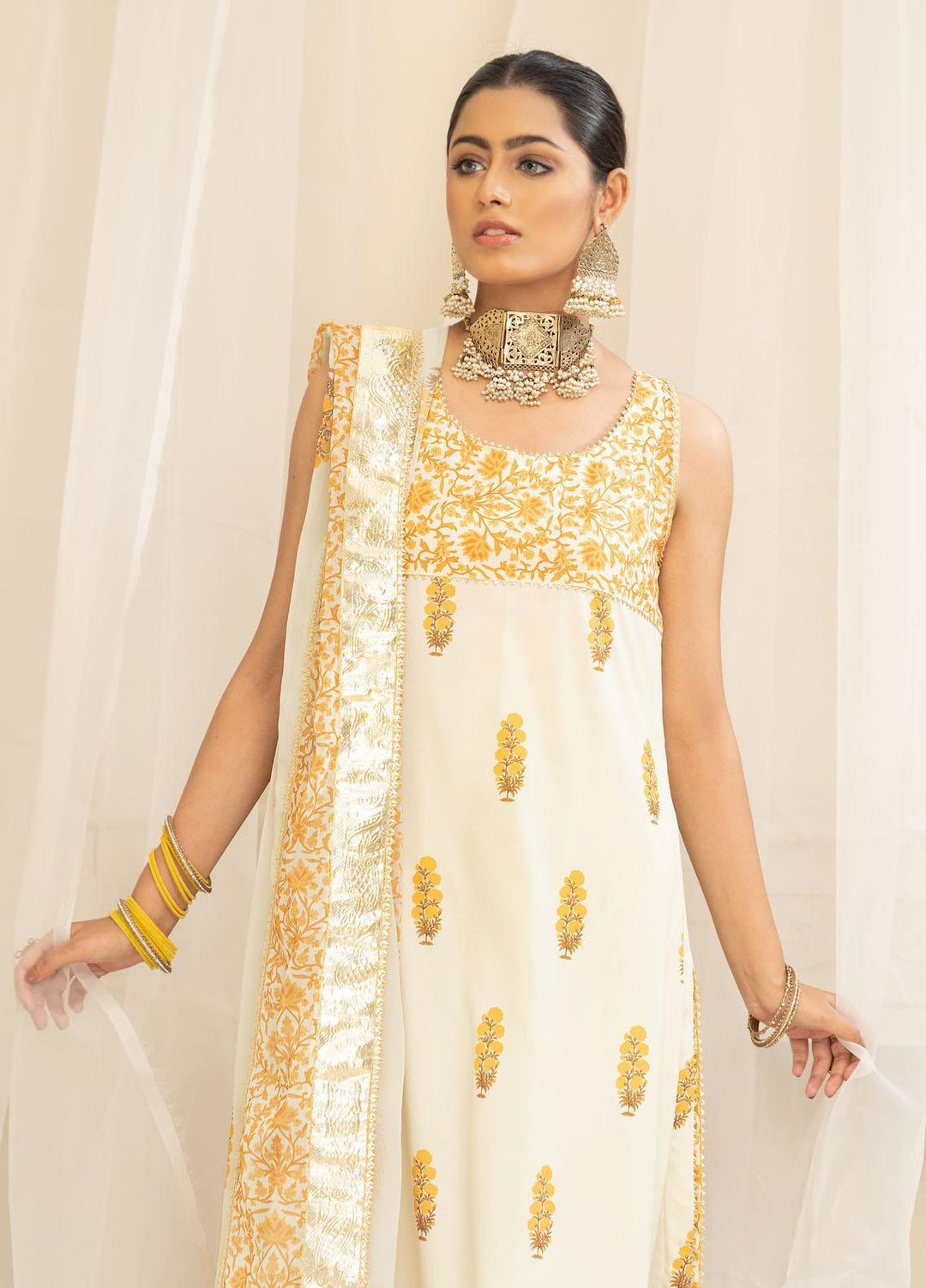 HemStitch Luxury Pret  Grip 3 Piece Dress HST22PE Zimal PE-01