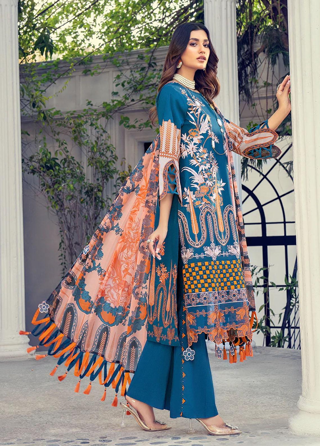 HemStitch Pret Embroidered Lawn 3 Piece HS22S HL-005 IZEH