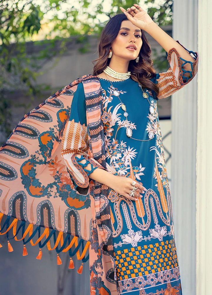 HemStitch Pret Embroidered Lawn 3 Piece HS22S HL-005 IZEH