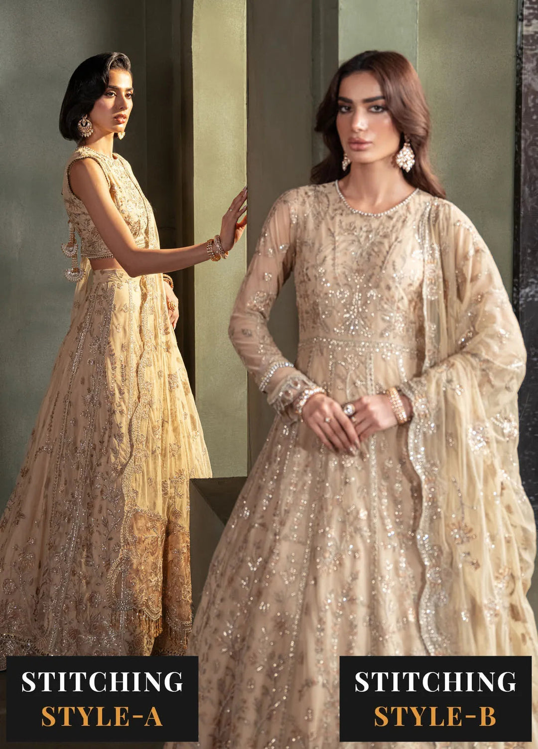 Heritage by Zarif Embroidered Net Suit Unstitched 3 Piece ZR25UF ZHF-01 Avelina - Formals Collection