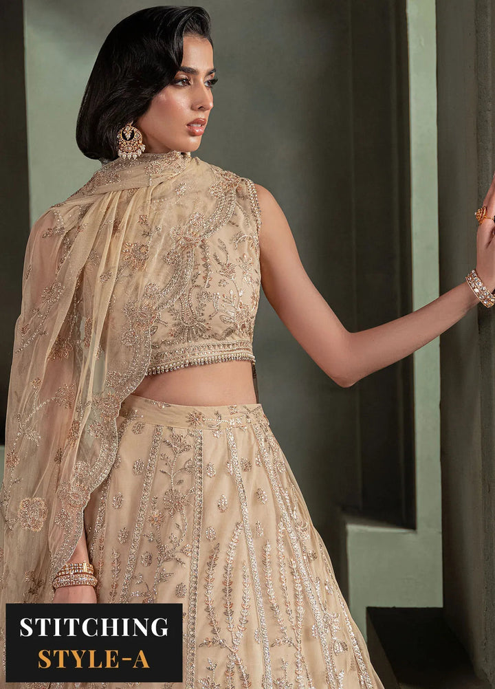 Heritage by Zarif Embroidered Net Suit Unstitched 3 Piece ZR25UF ZHF-01 Avelina - Formals Collection