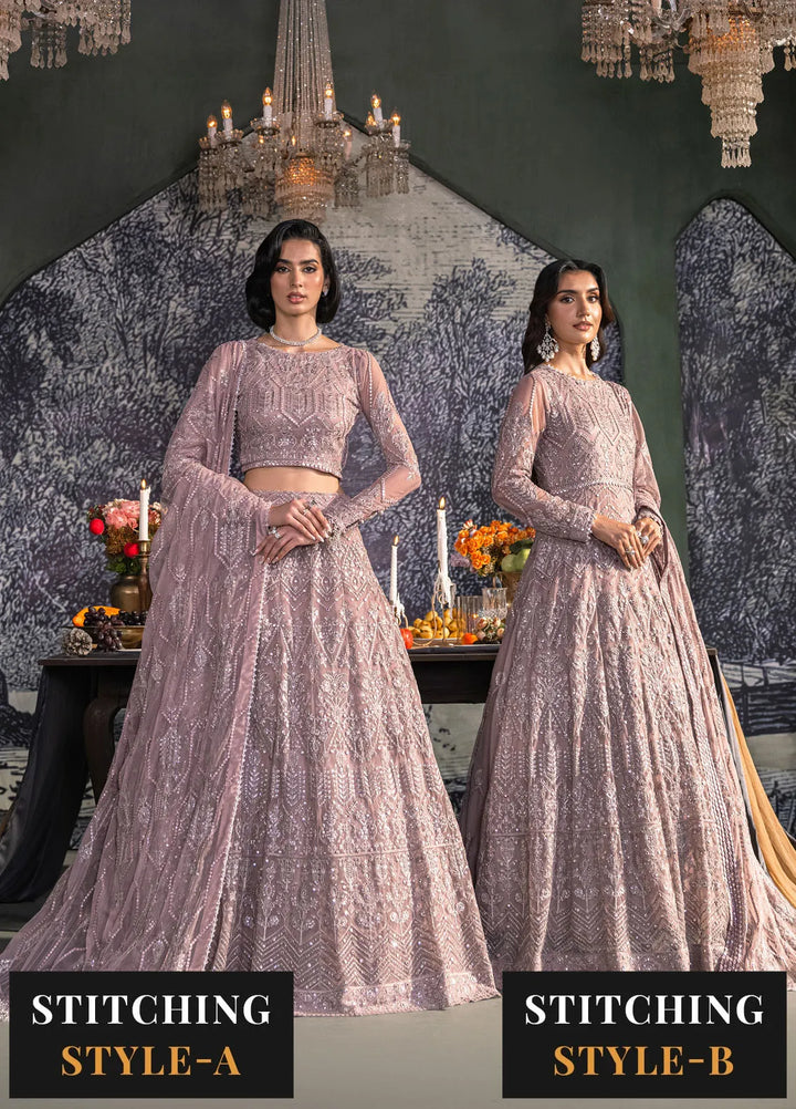 Heritage by Zarif Embroidered Net Suit Unstitched 3 Piece ZF24H ZHF-03 Meraki - Formals Collection
