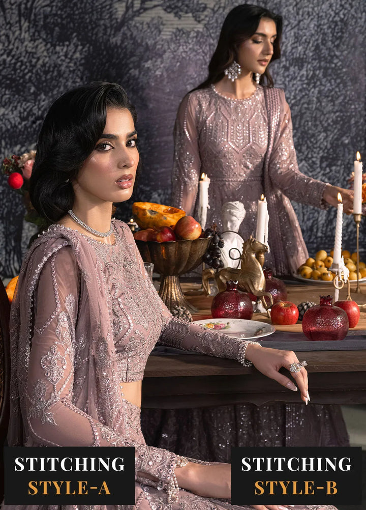 Heritage by Zarif Embroidered Net Suit Unstitched 3 Piece ZF24H ZHF-03 Meraki - Formals Collection