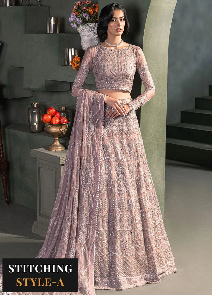 Heritage by Zarif Embroidered Net Suit Unstitched 3 Piece ZF24H ZHF-03 Meraki - Formals Collection