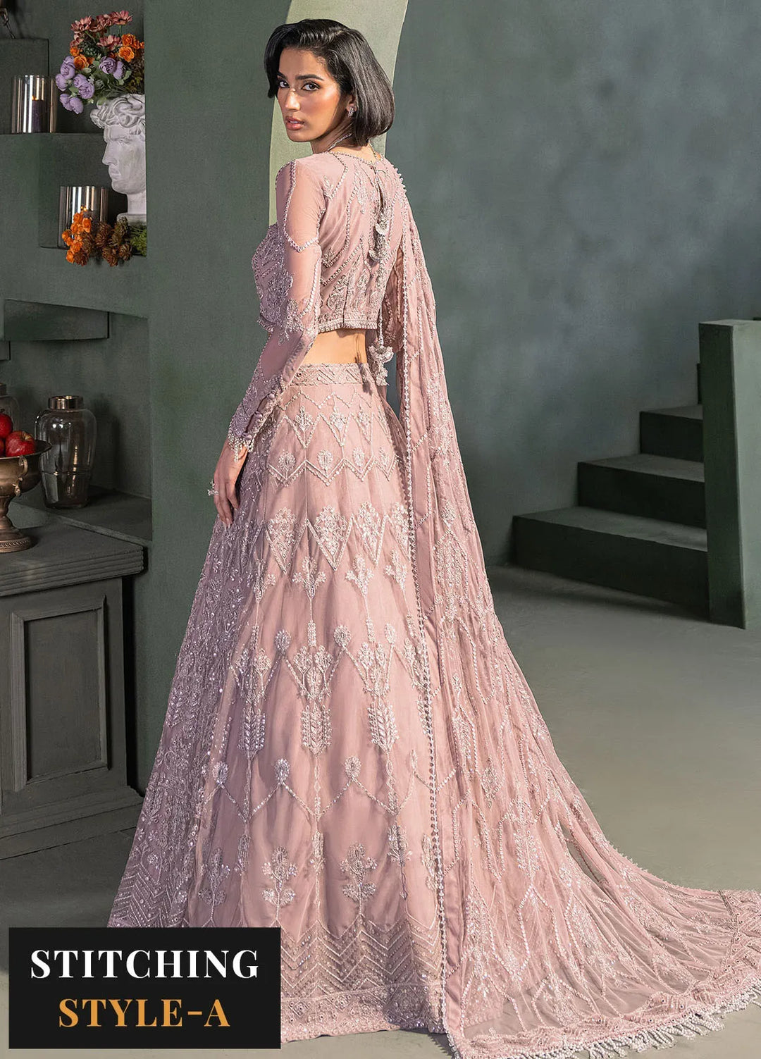 Heritage by Zarif Embroidered Net Suit Unstitched 3 Piece ZF24H ZHF-03 Meraki - Formals Collection