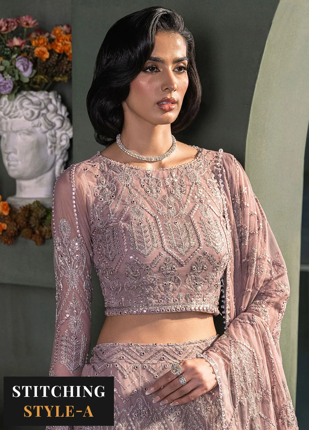Heritage by Zarif Embroidered Net Suit Unstitched 3 Piece ZF24H ZHF-03 Meraki - Formals Collection