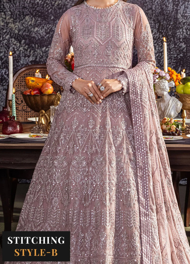 Heritage by Zarif Embroidered Net Suit Unstitched 3 Piece ZF24H ZHF-03 Meraki - Formals Collection