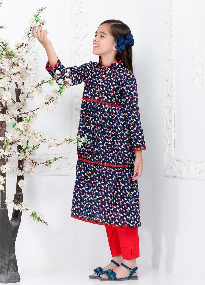 Hiba Clothing Cotton  2 Piece Suit for Girls -  HPW-003 FAIRY LIGHTS