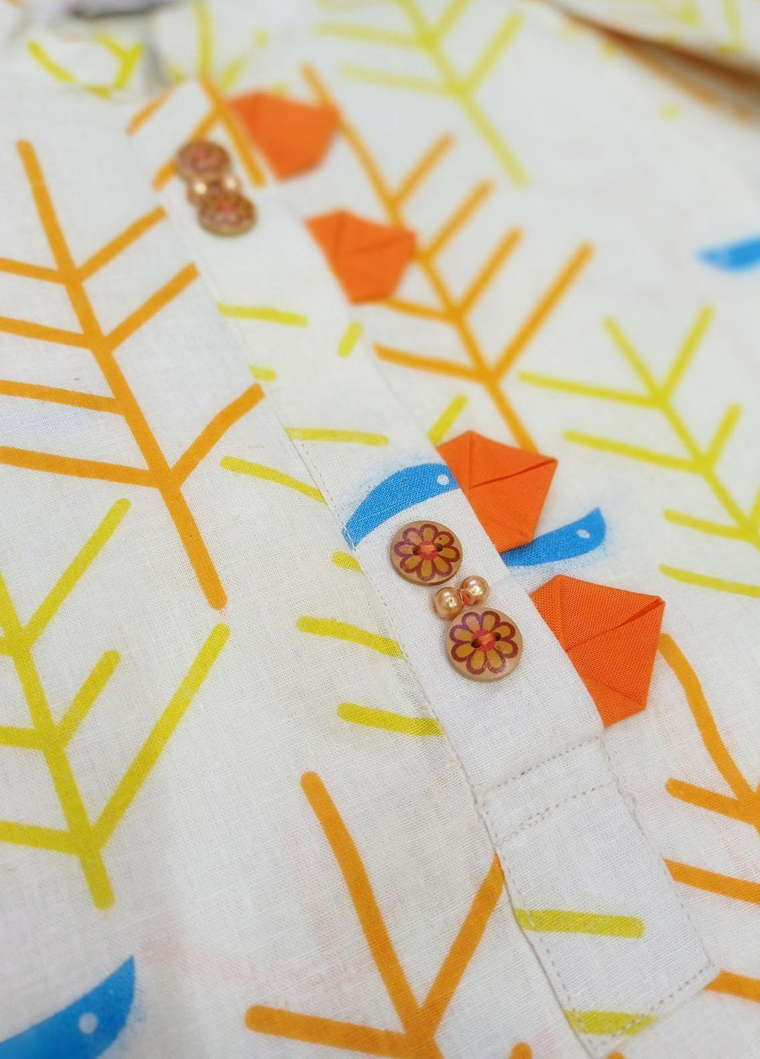 Hiba Clothing Cotton  Girls 2 Piece Suit -  HPW-004 BRANCHES