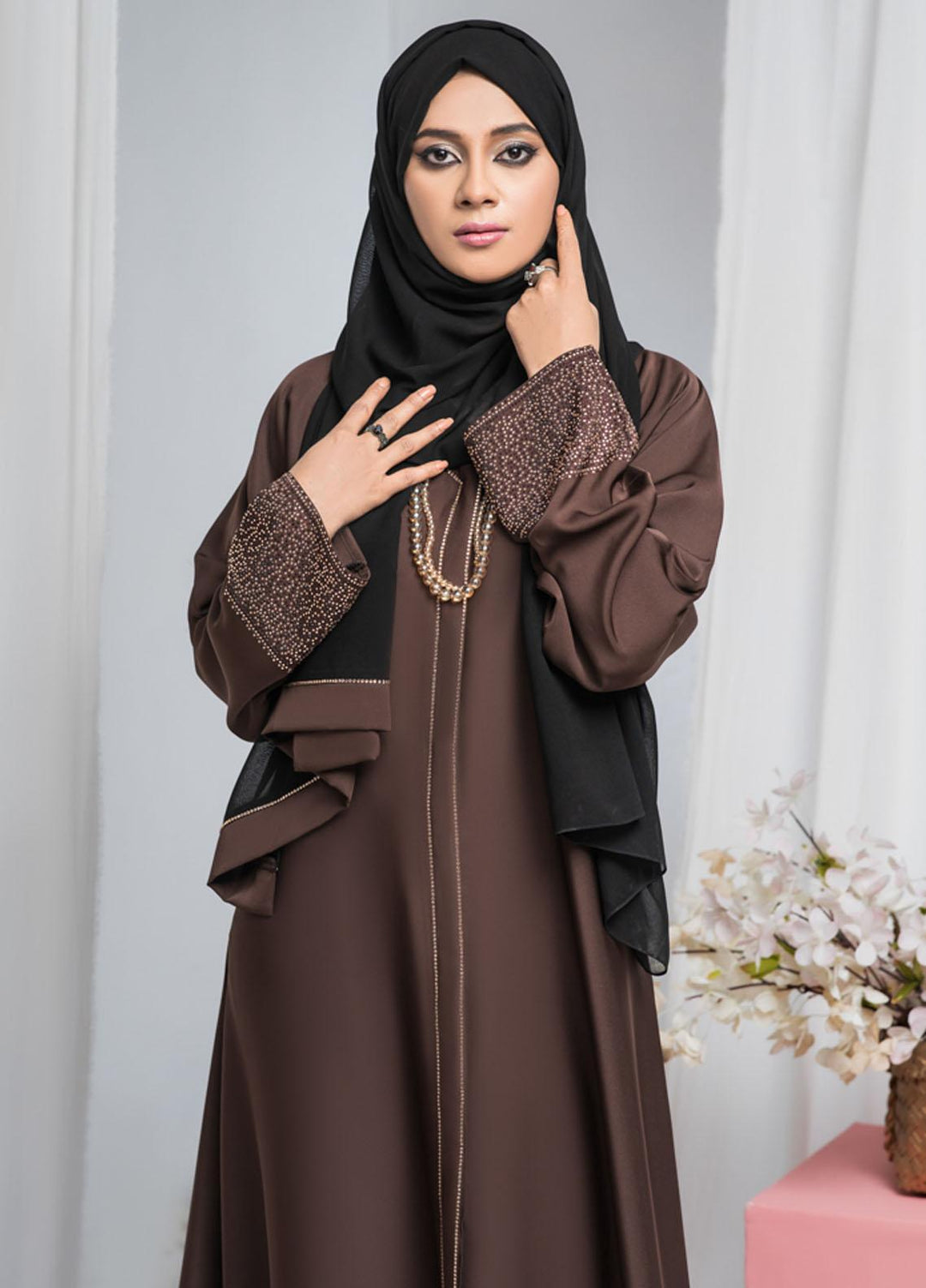 Hijab ul Ameer  Nida Casual Abaya JS-865 Noir