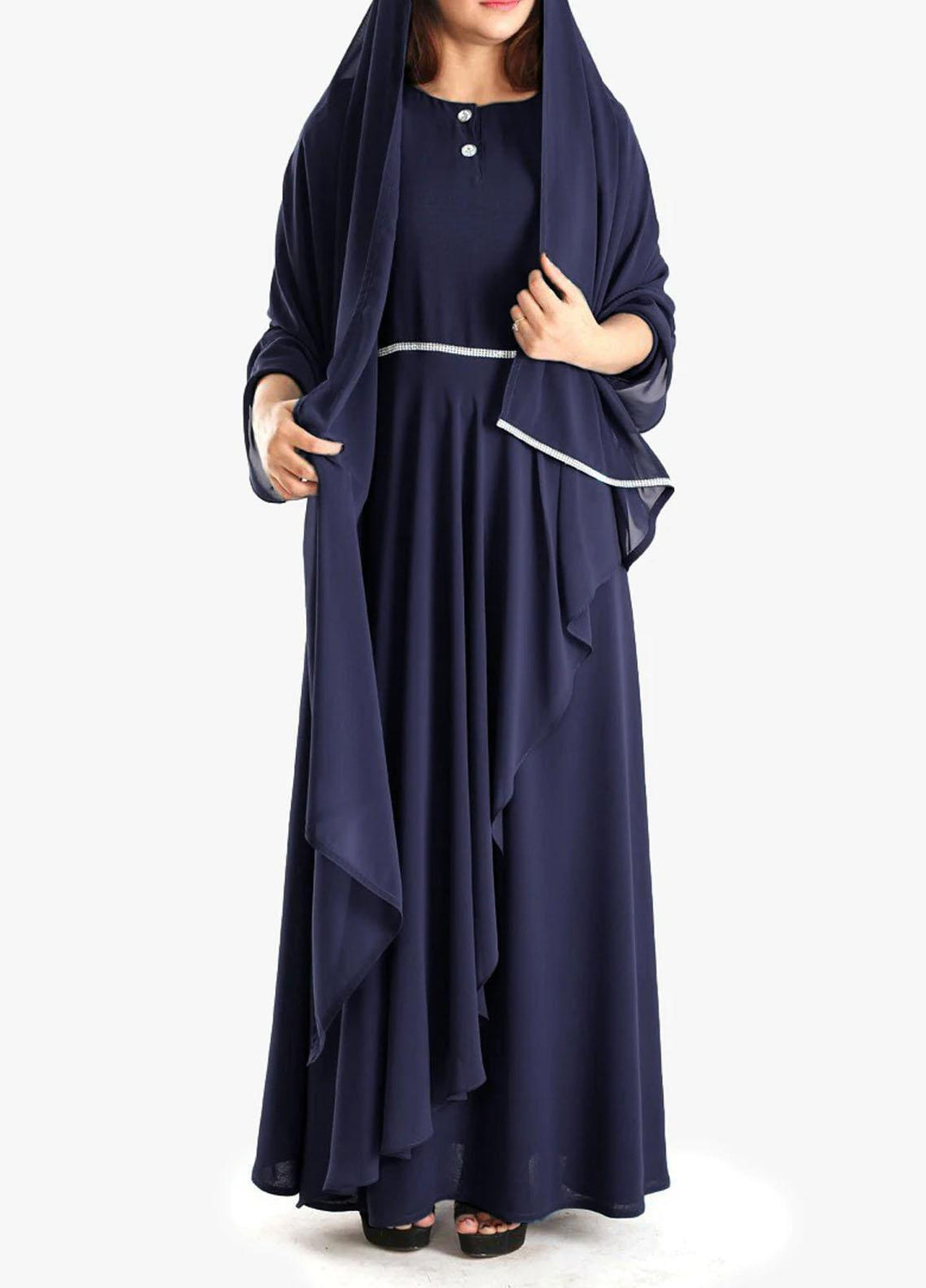 Hijab ul Hareem Casual  Stitched Abaya 0120-BC-974