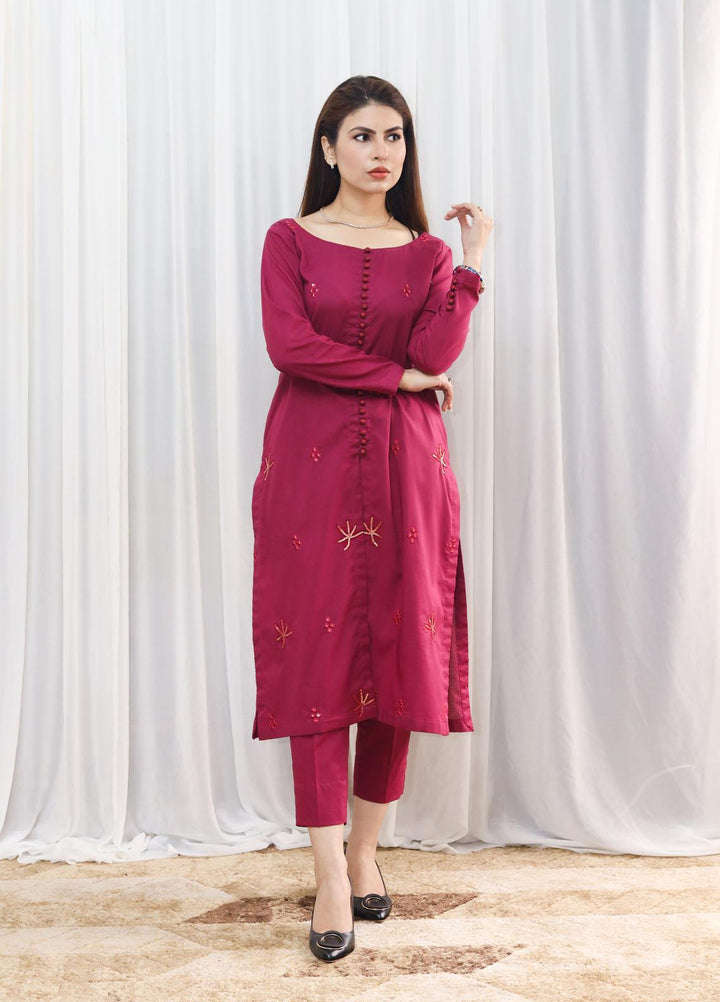 Hina Hassan Studio Casual Pret  Cotton 2 Piece Dress Floral Fusion W02P0223