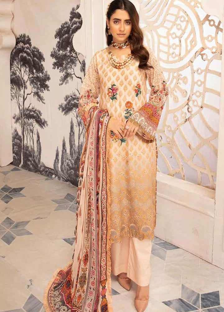 Hoor by Riaz Arts Embroidered Lawn Suits Unstitched 3 Piece RA21H DH-25 - Summer Collection