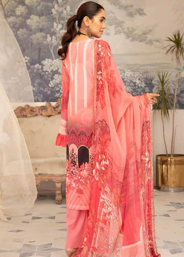 Hoor by Riaz Arts Embroidered Lawn Suits Unstitched 3 Piece RA21H DH-26 - Summer Collection