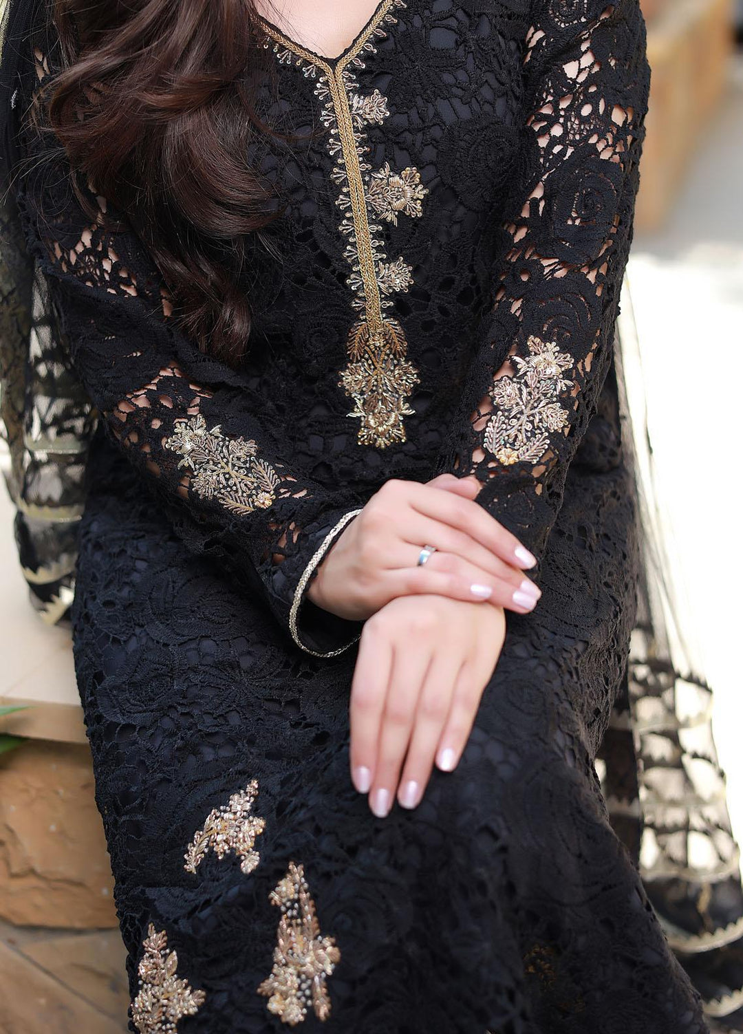 Sidra Mumtaz Pret Embroidered Crochet 2 Piece SM22H 2202-02-Desire