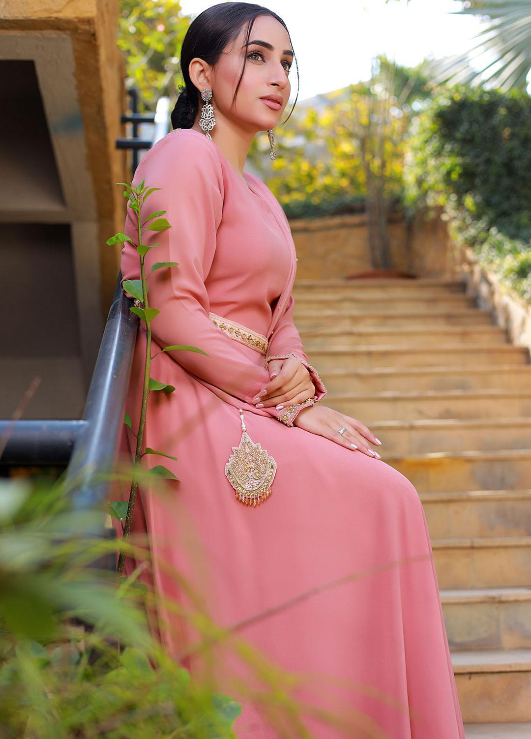 Sidra Mumtaz Pret Embroidered Georgette 3 Piece SM22H 2202-04-Smile