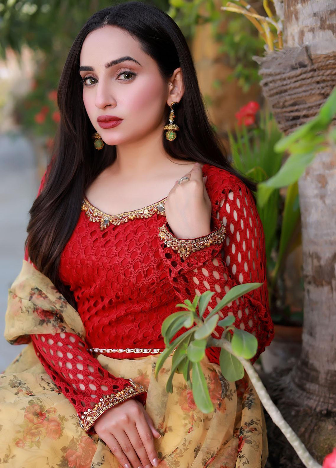 Sidra Mumtaz Pret Embroidered Crochet 3 Piece SM22H 2202-09-Bright