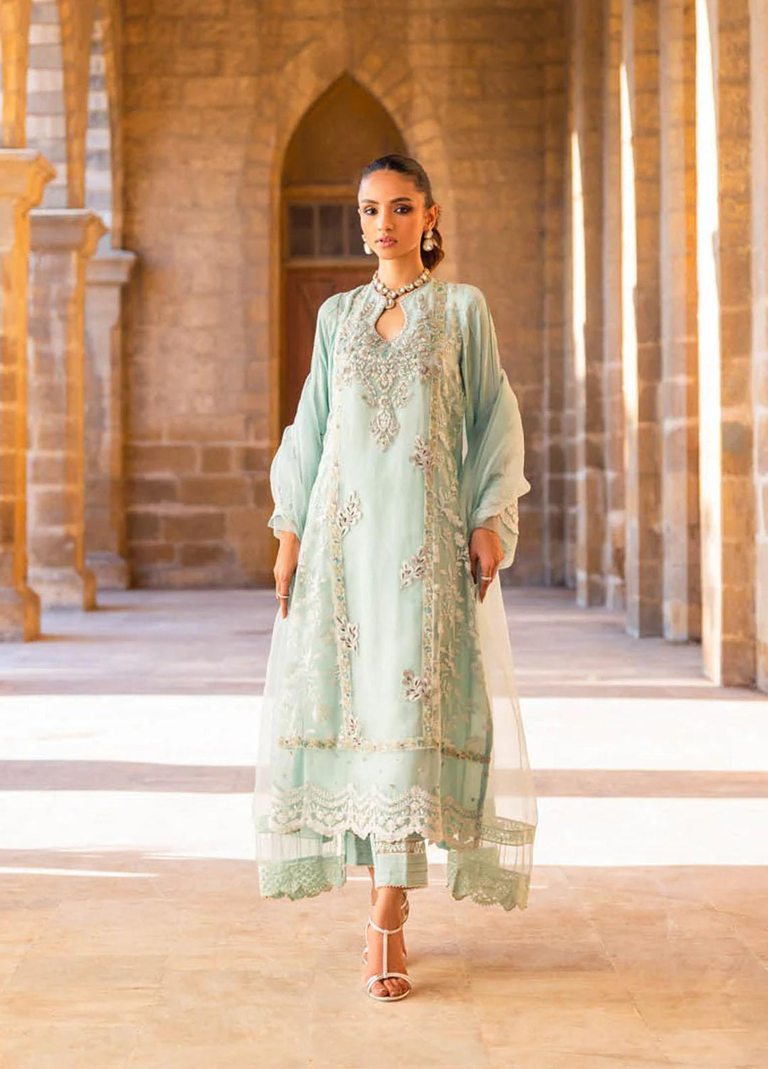 Hue Luxury Pret  Organza 3 Piece Dress HUE23AF XARI
