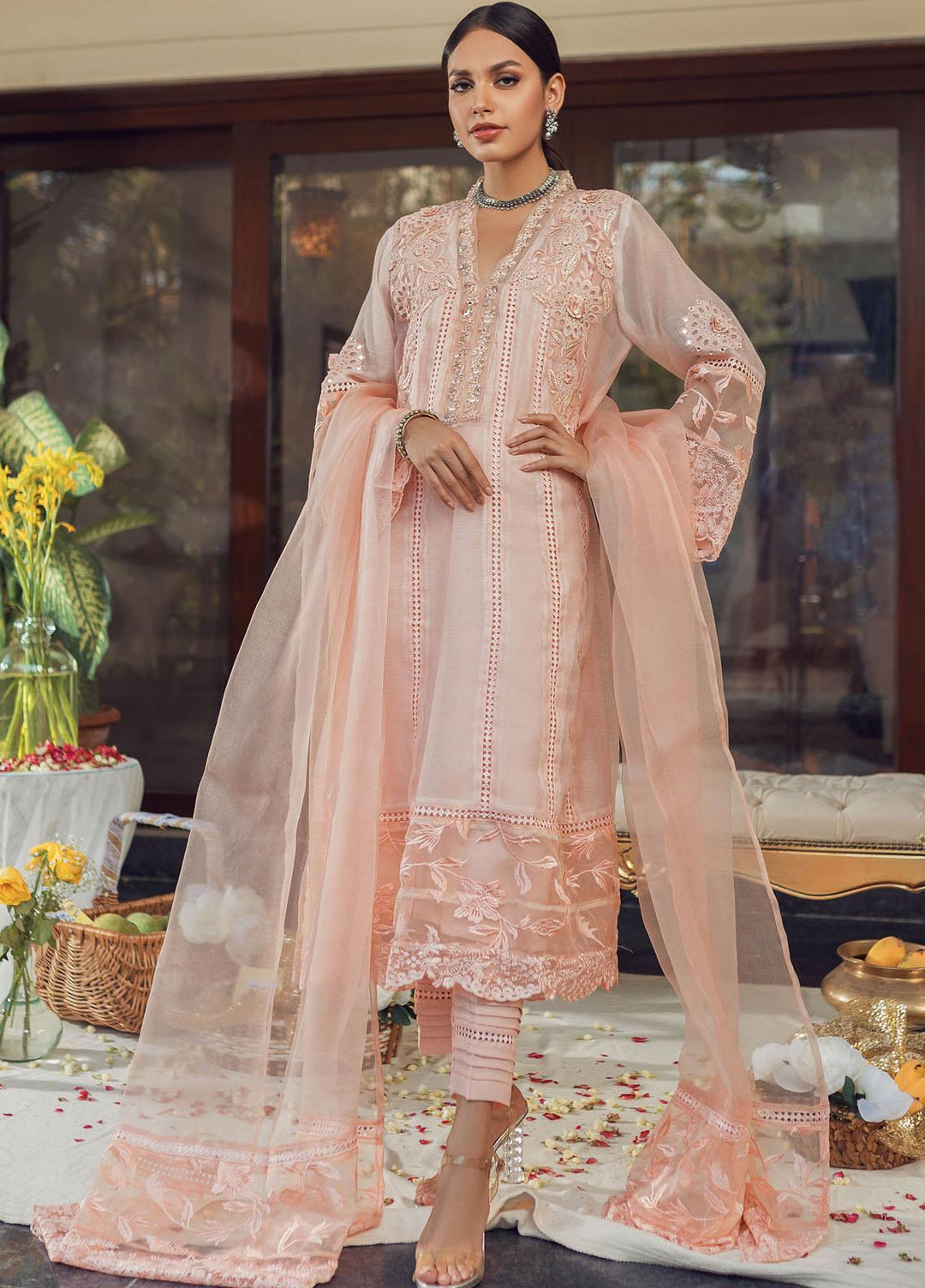 Hue Luxury Pret  Cotton Net Shirt HUP22AR GULISTAAN