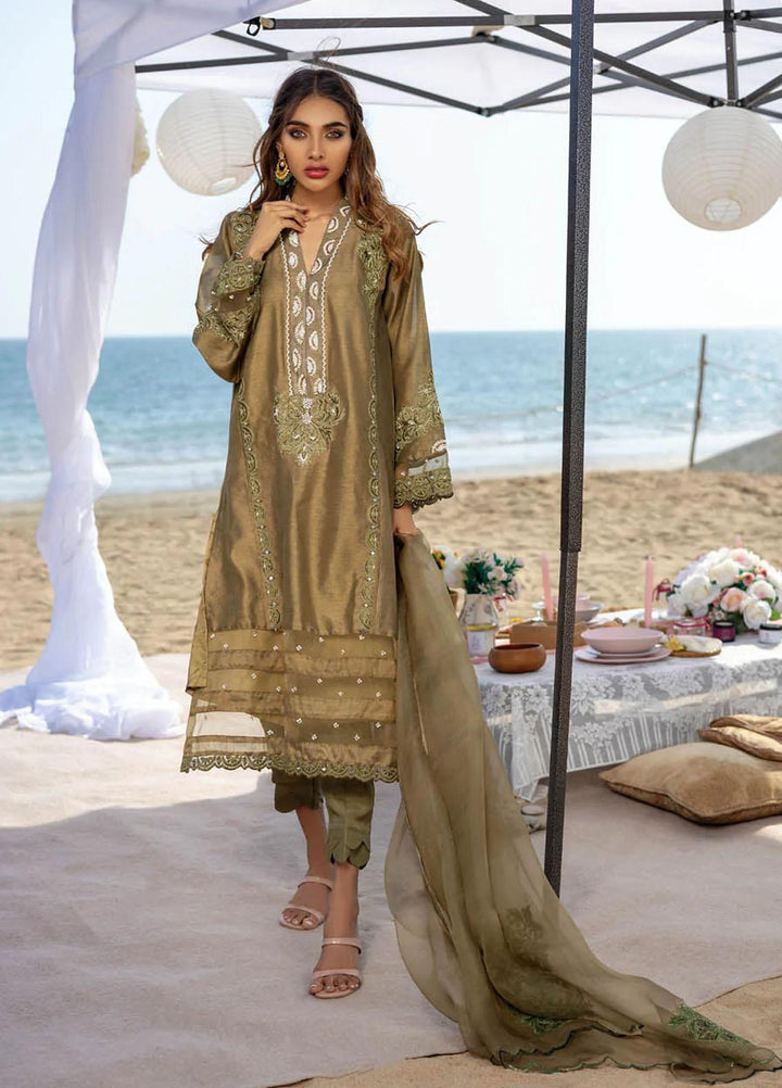 Hue Luxury Pret  Khaadi Silk Shirt HUP22TA Olivia